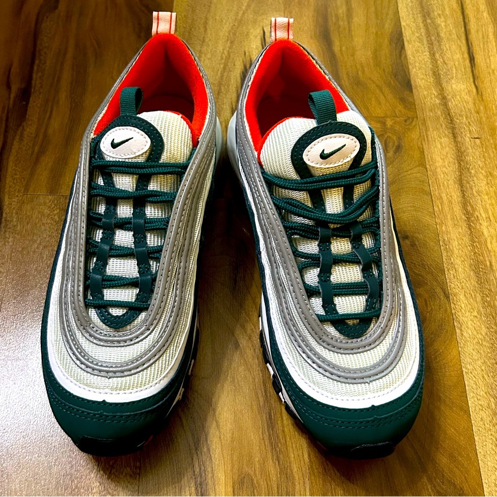 NIKE AIR MAX 97 (GS) Green/Silver/Orange